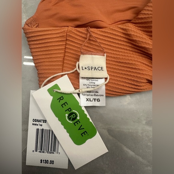 NWT! L*Space Eco Chic Repreve® Nikita Bikini Top. Size X- Large $130 - Picture 4 of 4
